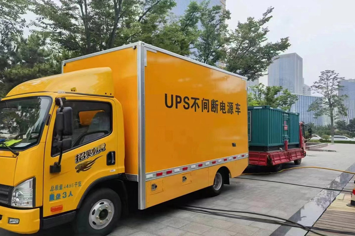 桂平发电机租赁施工现场